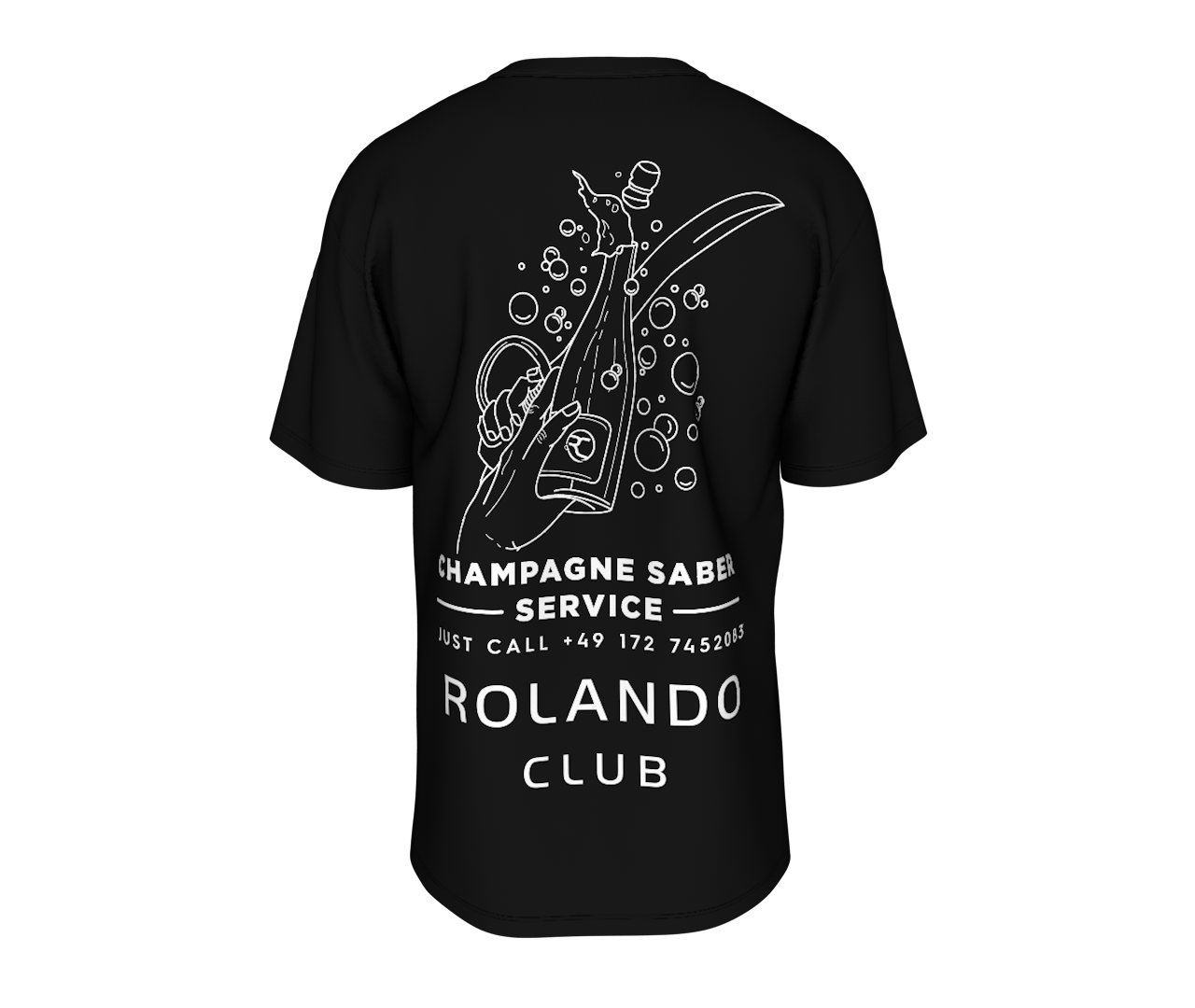 Rolando Club T-Shirt - Champagne Saber Service